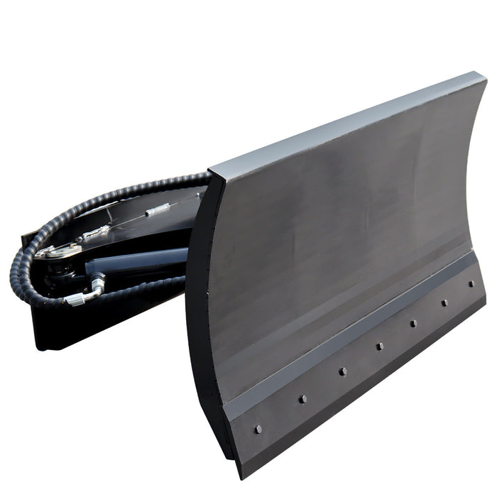 MMS Hydraulic Skid Steer Snow Plow, 30° Left & Right for MMS Skid Steer Loader | MMS