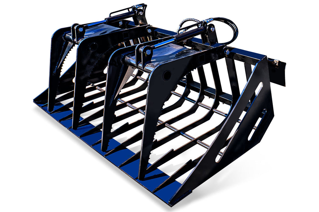 MMS 72'' Hollow Wood Grabber Grabbing Large Sliding Loader Accessorie for Skid Steer Loader | MMS