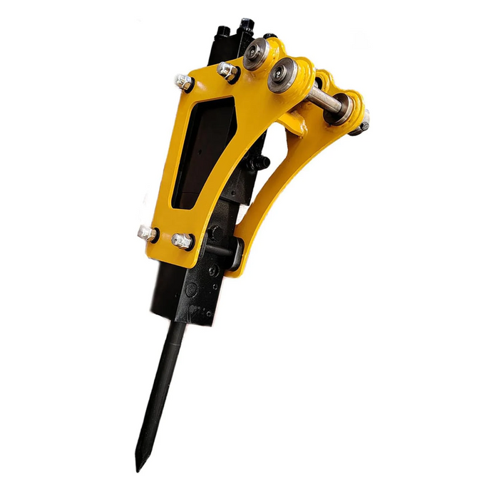 MMS Hammer Breaker, Hydraulic Concrete Breaking, Rock Chiseling, Powerful Drilling Tool for 0.8-1 Ton Mini Excavator | MMS