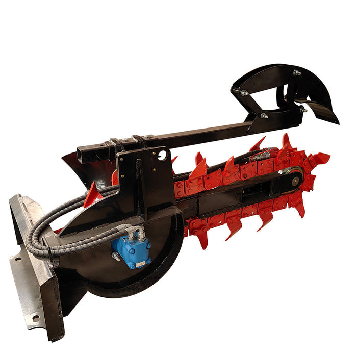 MMS Skid Steer Hydraulic Trencher,26-Tine Trencher For MMS Skid Steer Loaders | MMS