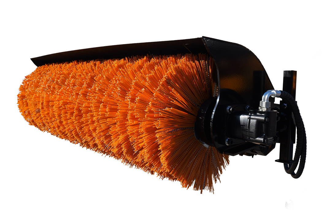 MMS 61" Broom Brush Sweeper Attachment, 30-50r/min, for Skid Steer Loader | MMS