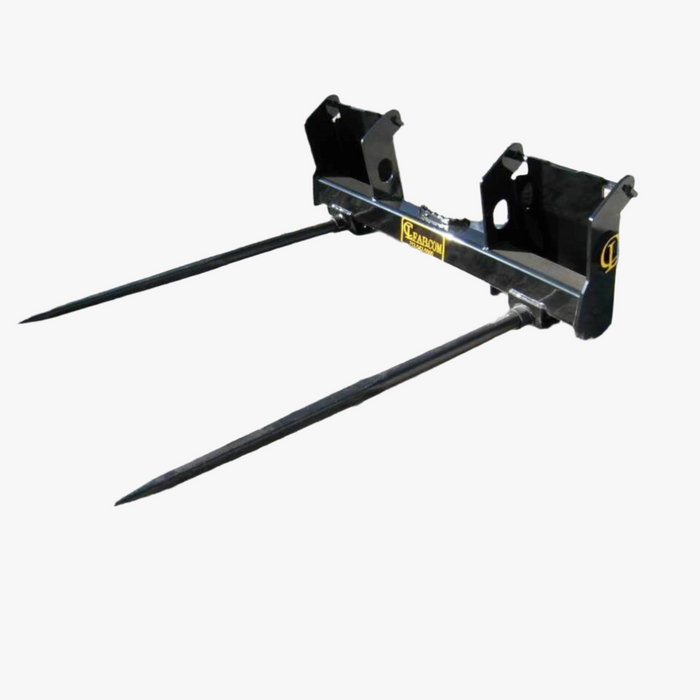 SKID STEER SPEAR EZ Bale Twin Spear Dual 49″ forged taper body spears. 2 Spike 49" /3 Spike 60"/4 Spike 102" | CL Fabrication