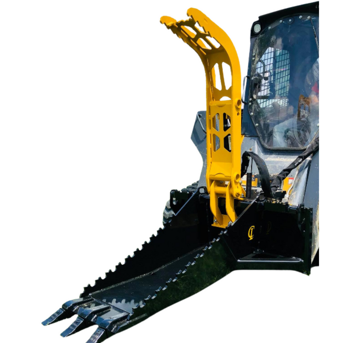 Stump Bucket for Skid Steer and Compact Tractor Loaders With Replaceable Excavator Teeth | CL Fabrication