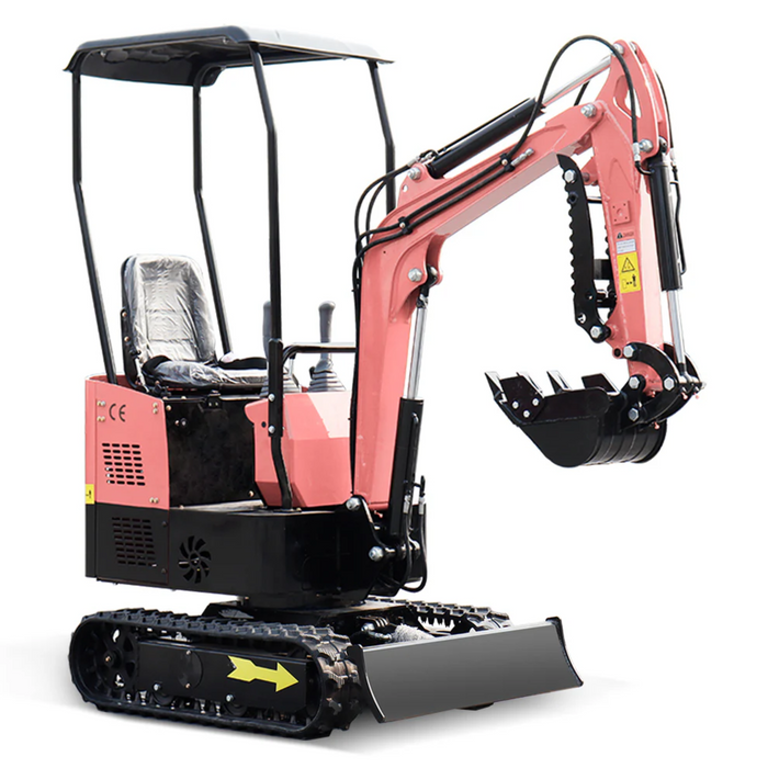 MS10 13.5 HP,1-ton Briggs & Stratton Engine Green Mini Excavator, Gasoline, With Thumb Clip | MMS