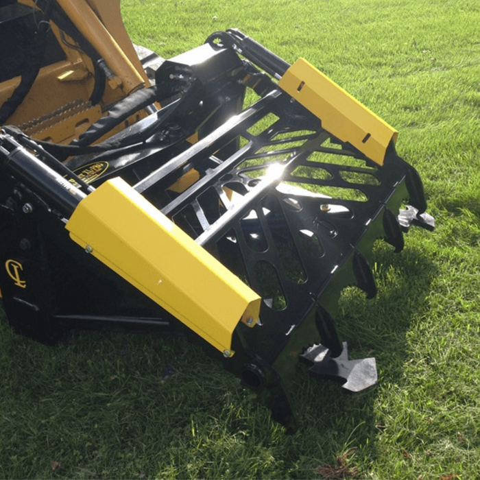 EZ PULLER GRAPPLE CAB GUARD FOR SKID STEER AND COMPACT TRACK LOADER Combination Hydraulic Grapple and Cab Guard