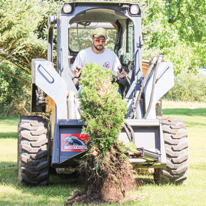 Skid Steer Tree Puller Attachment, Ideal for Skid Steers or Skid Loaders with Standard Universal Quick Attachment | GreyWolf™ Attachments