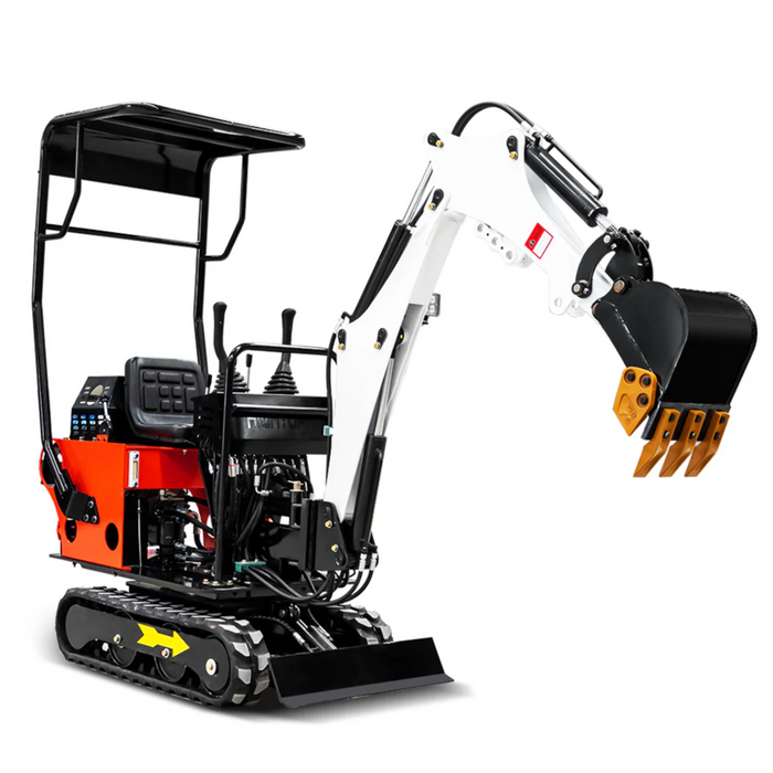 MS08 13.5 HP,0.8-ton Mini Compact Excavator, Gasoline, With Thumb Clip | MMS