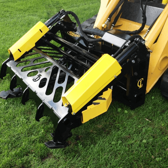 EZ PULLER GRAPPLE CAB GUARD FOR SKID STEER AND COMPACT TRACK LOADER Combination Hydraulic Grapple and Cab Guard