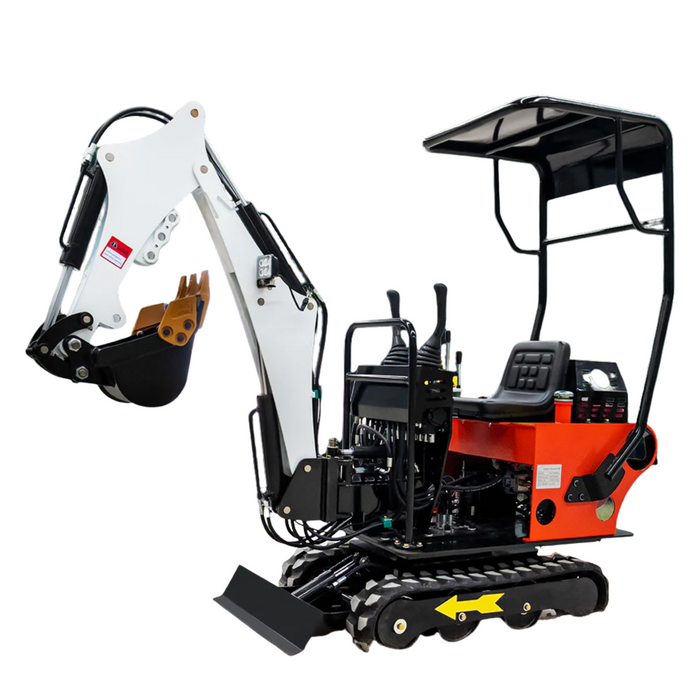 MS08 13.5 HP,0.8-ton Mini Compact Excavator, Gasoline, With Thumb Clip | MMS