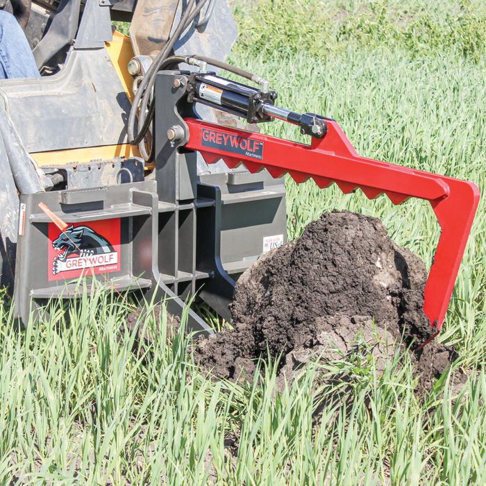 Skid Steer Rock Devil® Attachment Attachment, Ideal for Skid Steers or Skid Loaders with Standard Universal Quick Attachment | GreyWolf™ Attachments