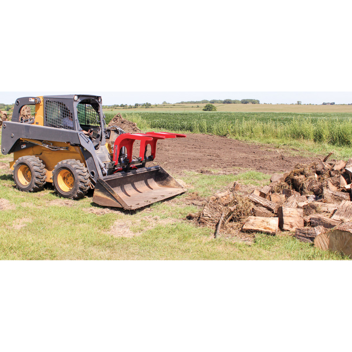 Skid Steer Double Quick Attach Grapple Ideal for Skid Steers or Skid Loaders with Standard Universal Quick Attachment | GreyWolf™ Attachments