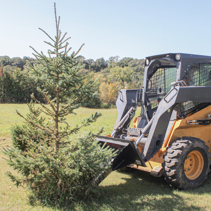 Skid Steer Stump Bucket, Ideal for Skid Steers or Skid Loaders with Standard Universal Quick Attachment | GreyWolf™ Attachments