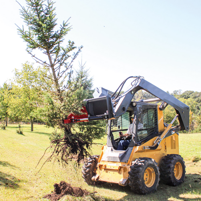 Skid Steer Tree Puller Attachment, Ideal for Skid Steers or Skid Loaders with Standard Universal Quick Attachment | GreyWolf™ Attachments