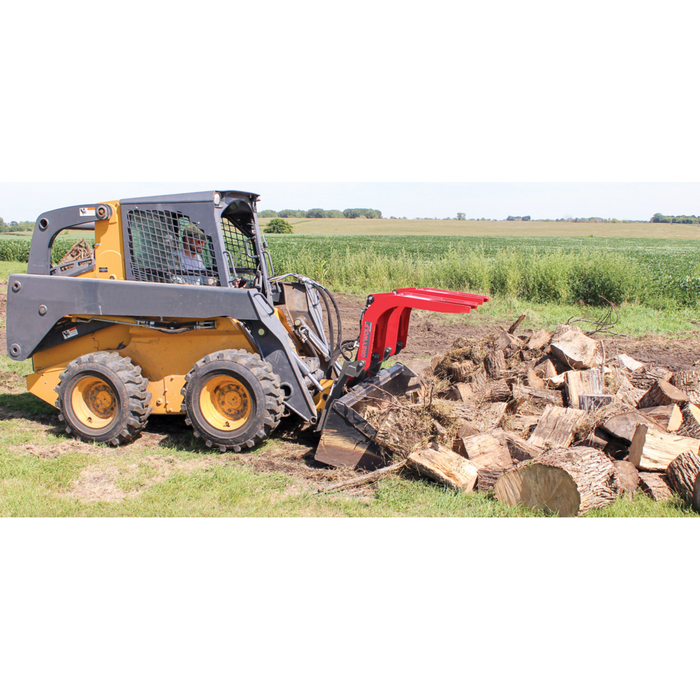 Skid Steer Double Quick Attach Grapple Ideal for Skid Steers or Skid Loaders with Standard Universal Quick Attachment | GreyWolf™ Attachments