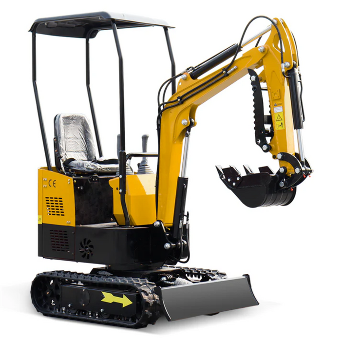 MS10H 13.5 HP, 1-ton Mini Compact Excavator Machinery Equipment, Gasoline, With Thumb Clip | MMS