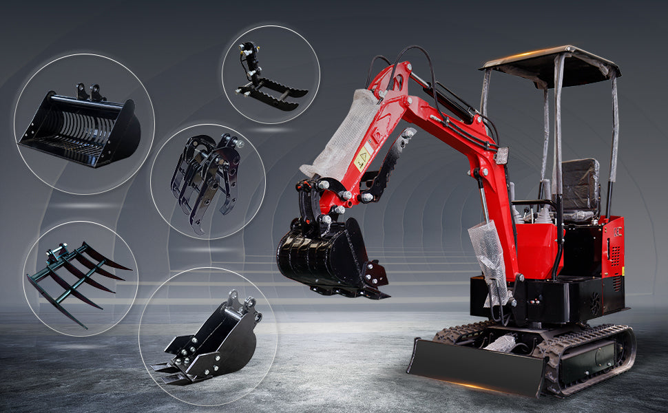 MMS Hydraulic Tilting Bucket 600/800/1000mm Attachment for Mini Excavator Digger | MMS