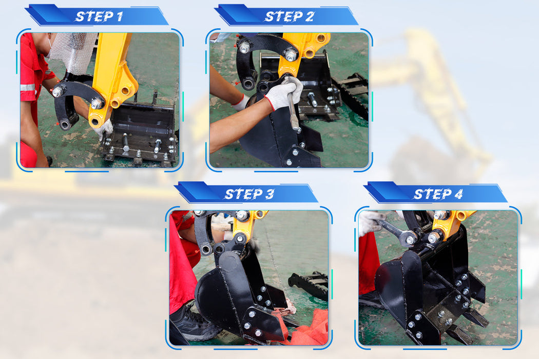 MMS 200mm/300mm Auger Hydraulic Driven Suitable for Drilling and Digging Holes with 0.8-2 Tons Mini Excavators | MMS