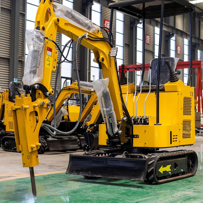 MMS Hammer Breaker, Hydraulic Concrete Breaking, Rock Chiseling, Powerful Drilling Tool for 0.8-1 Ton Mini Excavator | MMS