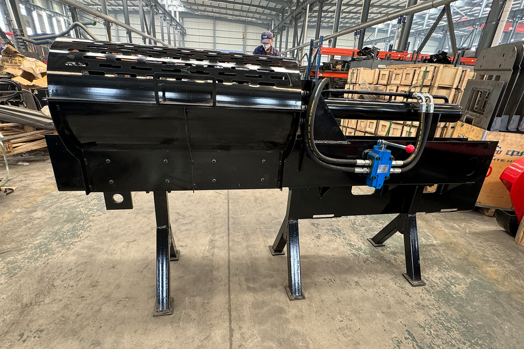 MMS Hydraulic Firewood Wood Processor Log Splitter Attachment for Skid Steer Loader | MMS