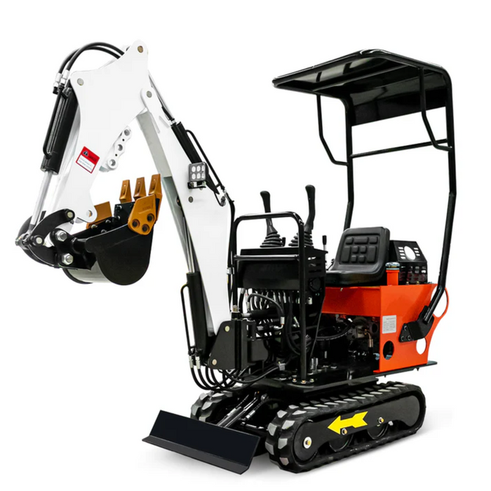 MS08 13.5 HP,0.8-ton Mini Compact Excavator Machinery Equipment, Gasoline, With Thumb Clip | MMS