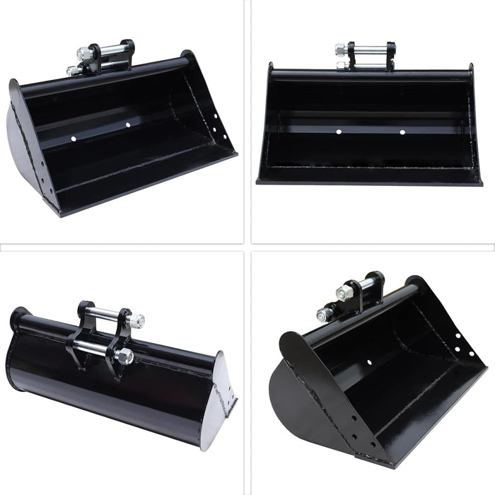 MMS Flat Bucket 500/600/800/1000mm Toothless Excavator Buckets Attachment for Mini Excavator Digger | MMS