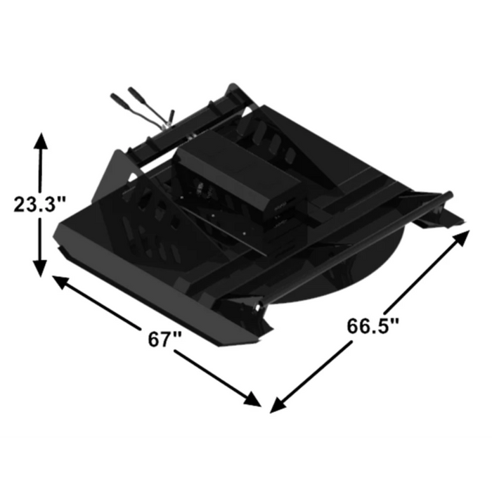 65" Small Skid Steer Hydraulic Heavy Duty Brush Mower Cutter Attachment | Landy Attachments