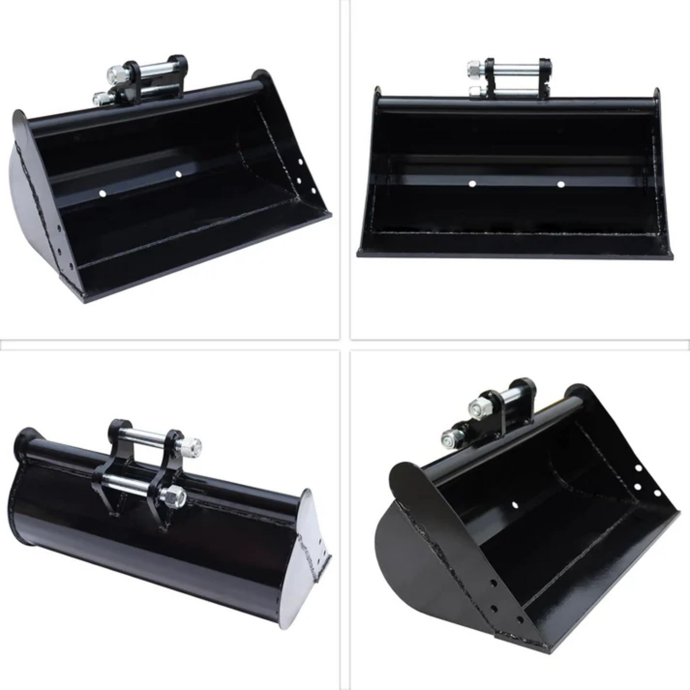 MMS Flat Bucket 600mm/1000mm Toothless Excavator Buckets Attachment fo ...