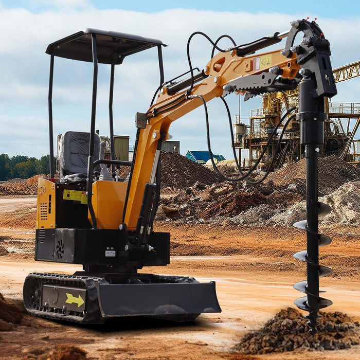 MMS 200mm/300mm Auger Hydraulic Driven Suitable for Drilling and Digging Holes with 0.8-2 Tons Mini Excavators | MMS