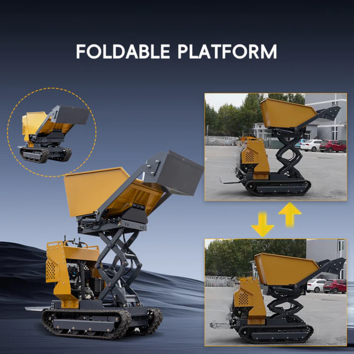 MS500 6.5 HP,B&S Engine 1100Lbs Load Capacity Mini Lifting Crawler Dumper, Gasoline | MMS