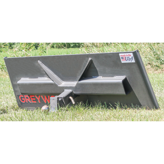 Skid Steer 2" Receiver Hitch Plate Attachment, Ideal for Skid Steers or Skid Loaders with Standard Universal Quick Attachment | GreyWolf™ Attachments