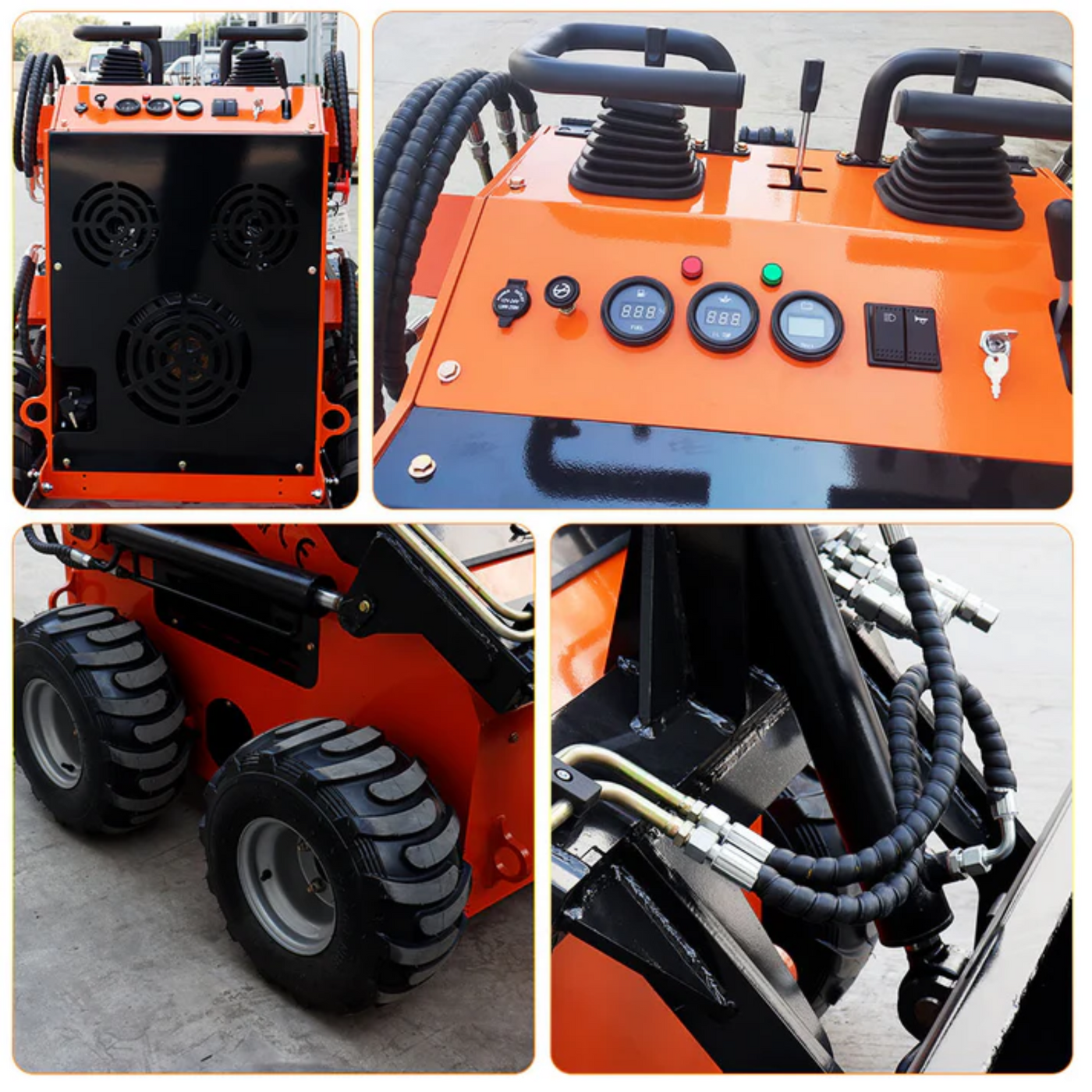 MS380L 23 HP, 800 Kg Mini Stand On Skid Steer Wheel Loader | MMS ...