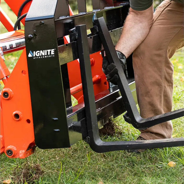 42 Inch Light Duty Pallet Fork and Frame | Ignite Attachments