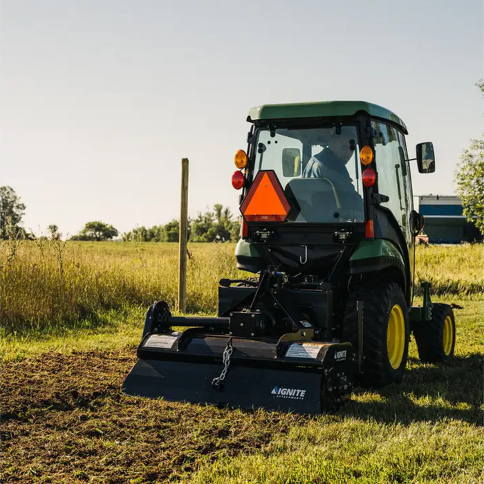 48 Inch 3-Point Tiller for Tractors | Ignite Attachments