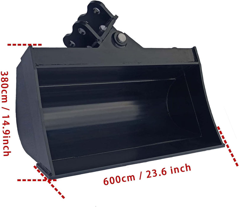 MMS Hydraulic Tilting Bucket 600/800/1000mm Attachment for Mini Excavator Digger | MMS