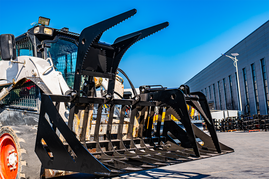 MMS 72'' Hollow Wood Grabber Grabbing Large Sliding Loader Accessorie for Skid Steer Loader | MMS