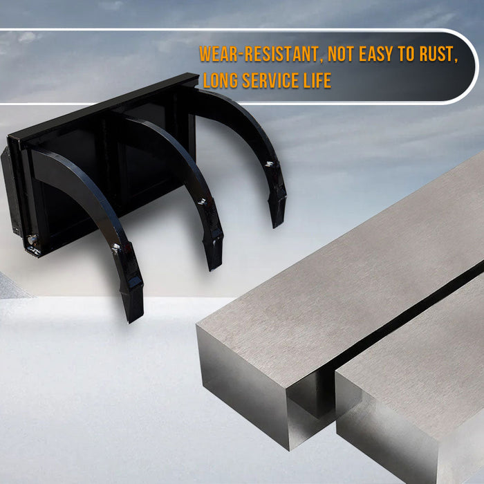 MMS Mini Skid Steer Loader Ripper,3 Tine Ripper Soil Tille for MMS Skid Steer Loader | MMS