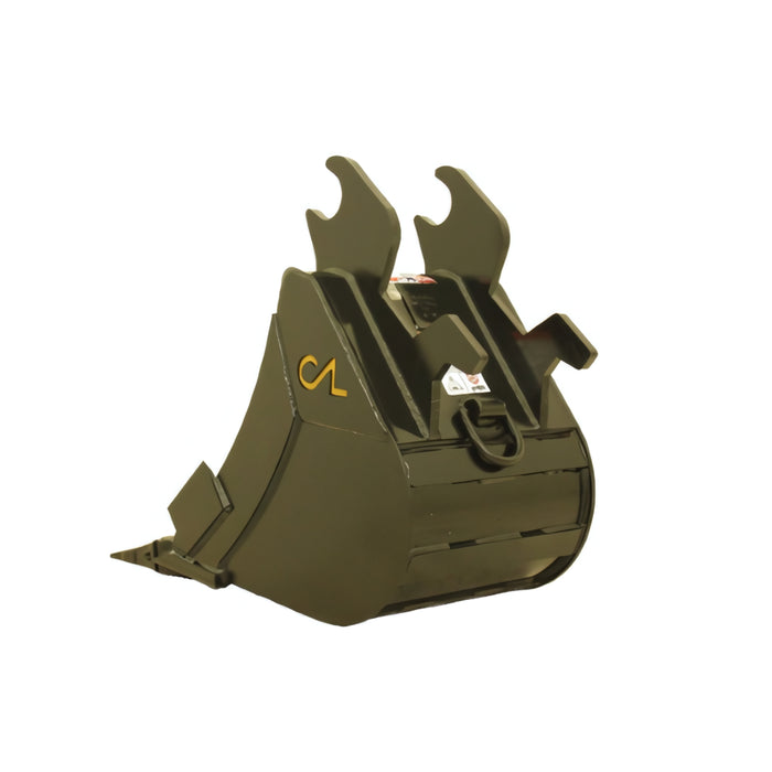 Excavator Bucket 30" with Weld-on Teeth For John Deere Excavators (Jd 50) Wedge Lock Coupler | Construction Attachments Inc.