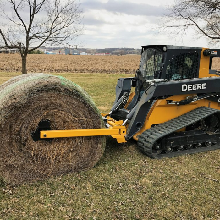 High Strength Bale Rolling Tool Handles 6′ Diameter Bales Available in a Skid Steer Version/3 Point Tractor Version | CL Fabrication