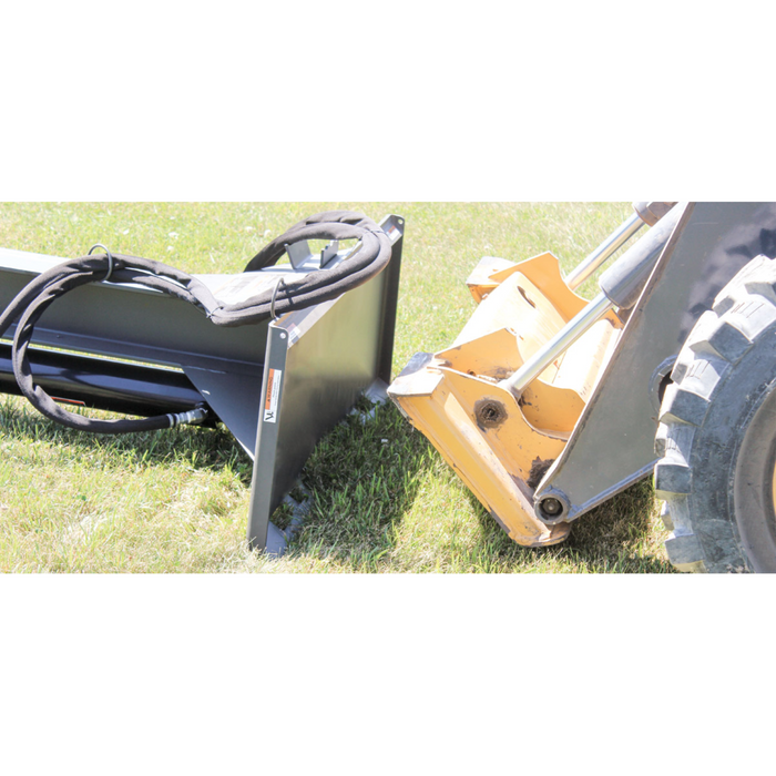 Skid Steer 24 Ton Log Splitter Attachment, Ideal for Skid Steers or Skid Loaders with Standard Universal Quick Attachment | GreyWolf™ Attachments