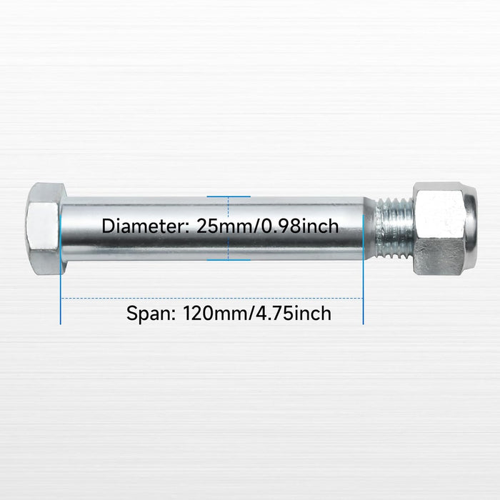 MMS Mini Excavator Pins 0.98in/25mm Replaceable Mini Excavator Bucket Link Attachments | MMS