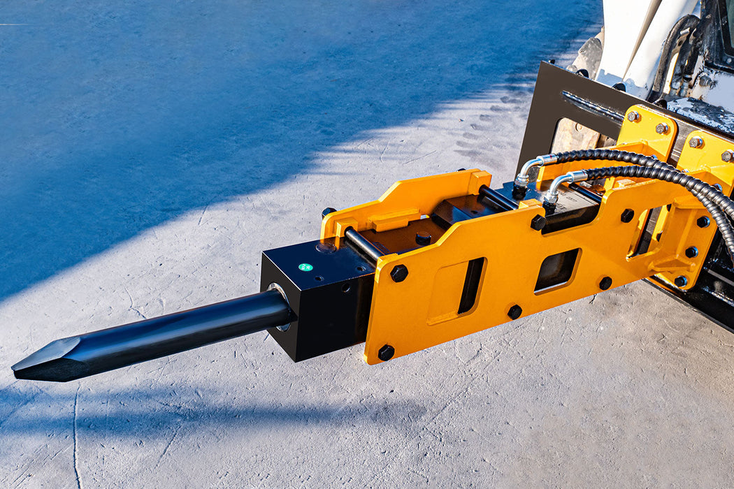 MMS 66.93" Hydraulic Hammer Breaker Attachment for Skid Steer Loader | MMS