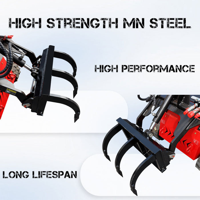 MMS Mini Skid Steer Loader Ripper,3 Tine Ripper Soil Tille for MMS Skid Steer Loader | MMS