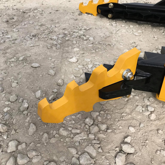 CHALLENGER®  Skid Steer Tree and Post Puller. 38" Opening Easily Grasps Large Objects. AR400 Steel Jaws. | CL Fabrication