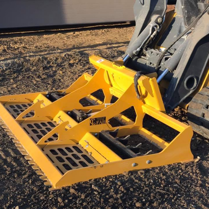 Land Leveler for Skid Steer and Compact Track Loader Avaiable in 60"/72"/84"/93". Multipurpose Leveler, Grades, Levels, Cuts and Prepares work sites.| CL Fabrication