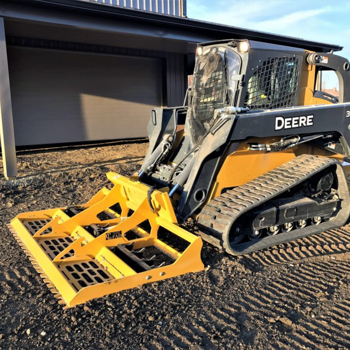 Land Leveler for Skid Steer and Compact Track Loader Avaiable in 60"/72"/84"/93". Multipurpose Leveler, Grades, Levels, Cuts and Prepares work sites.| CL Fabrication