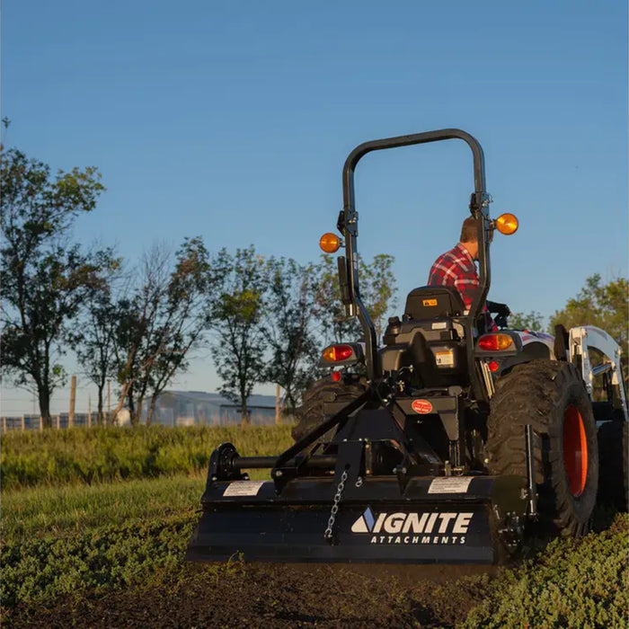 72 Inch 3-Point Tiller for Tractors| Ignite Attachments