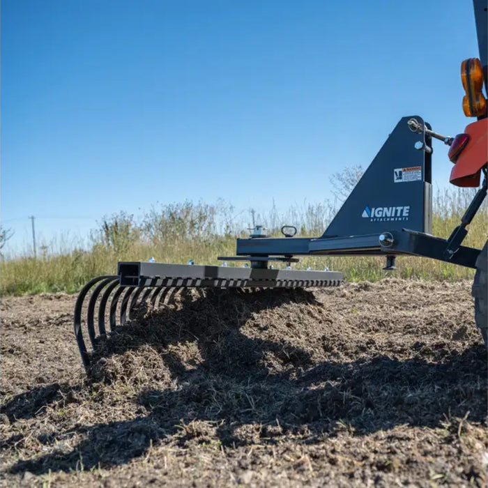 72 Inch Tine Rake for Tractors | Ignite Attachments