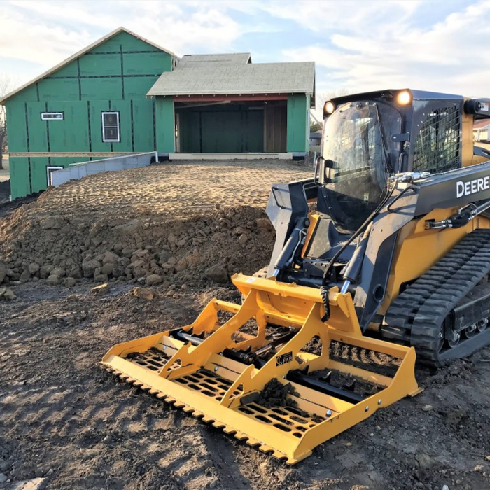 Land Leveler for Skid Steer and Compact Track Loader Avaiable in 60"/72"/84"/93". Multipurpose Leveler, Grades, Levels, Cuts and Prepares work sites.| CL Fabrication