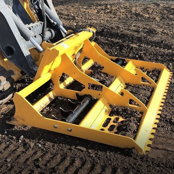 Land Leveler for Skid Steer and Compact Track Loader Avaiable in 60"/72"/84"/93". Multipurpose Leveler, Grades, Levels, Cuts and Prepares work sites.| CL Fabrication