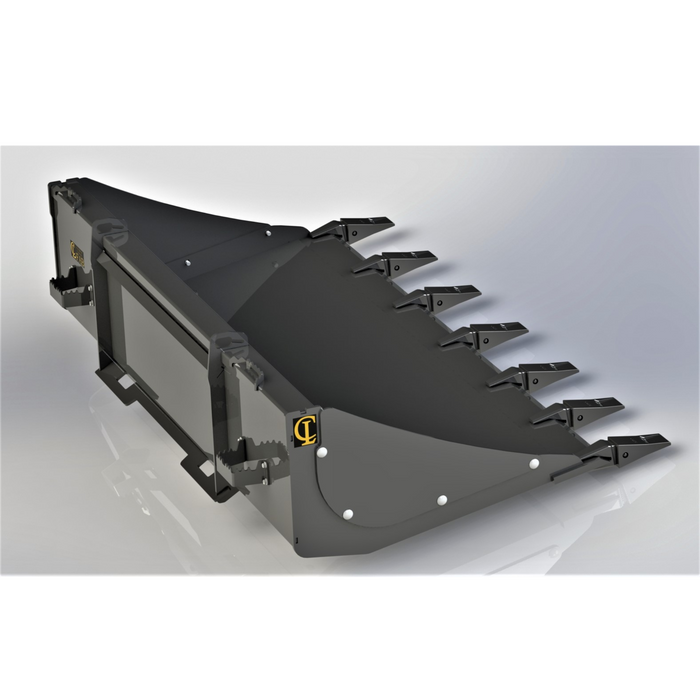 Solid Buckets for Skid Steers and Compact Track Loaders. Tooth Edge or Bolt on Replaceable Smooth Edge | CL Fabrication